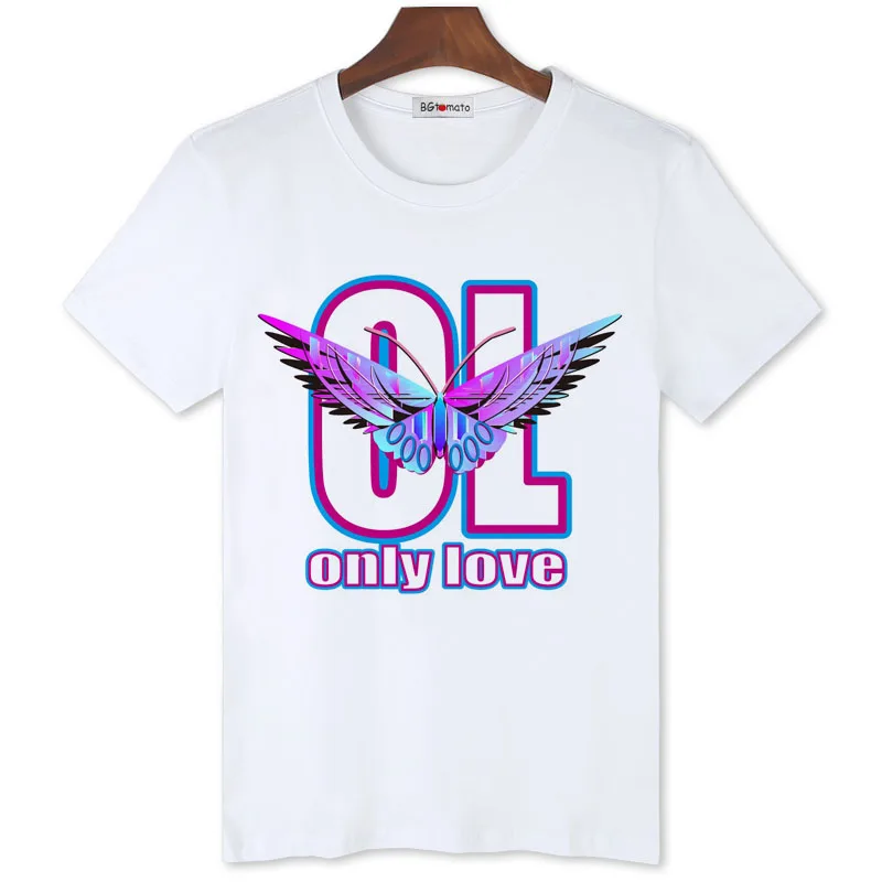 BGtomato only love purple print t shirt men 100% Original Brand good quality shirts Three colors Short sleeve o-neck cool tops
BGtomato only love purple print t shirt men 100% Original Brand good quality shirts Three colors Short sleeve o-neck cool tops
