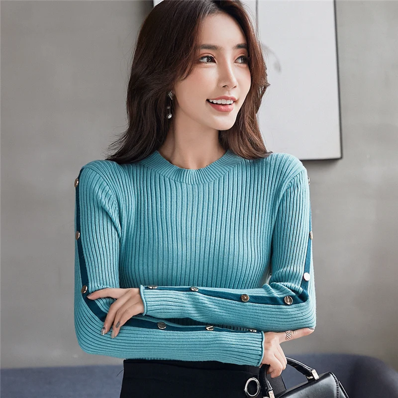 Korean Sweater Fashion Women Pullovers Knit Shirt Stretched Long Sleeve Bottoming Tops Spring Autumn 2019 Sueter Mujer C91101
Korean Sweater Fashion Women Pullovers Knit Shirt Stretched Long Sleeve Bottoming Tops Spring Autumn 2019 Sueter Mujer C91101