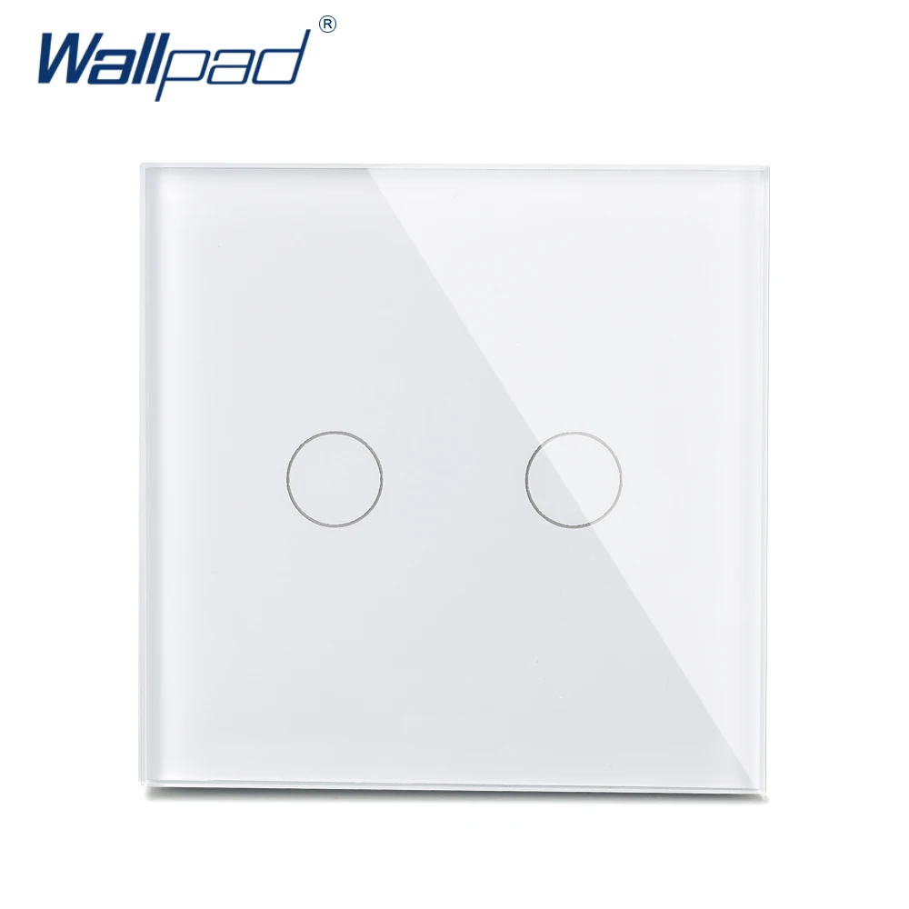 2 Gang 1 Way New Arrival Wallpad Luxury Crystal Glass Wall Switch Touch Switch UK Switch AC 110-250V White/Black
2 Gang 1 Way New Arrival Wallpad Luxury Crystal Glass Wall Switch Touch Switch UK Switch AC 110-250V White/Black
