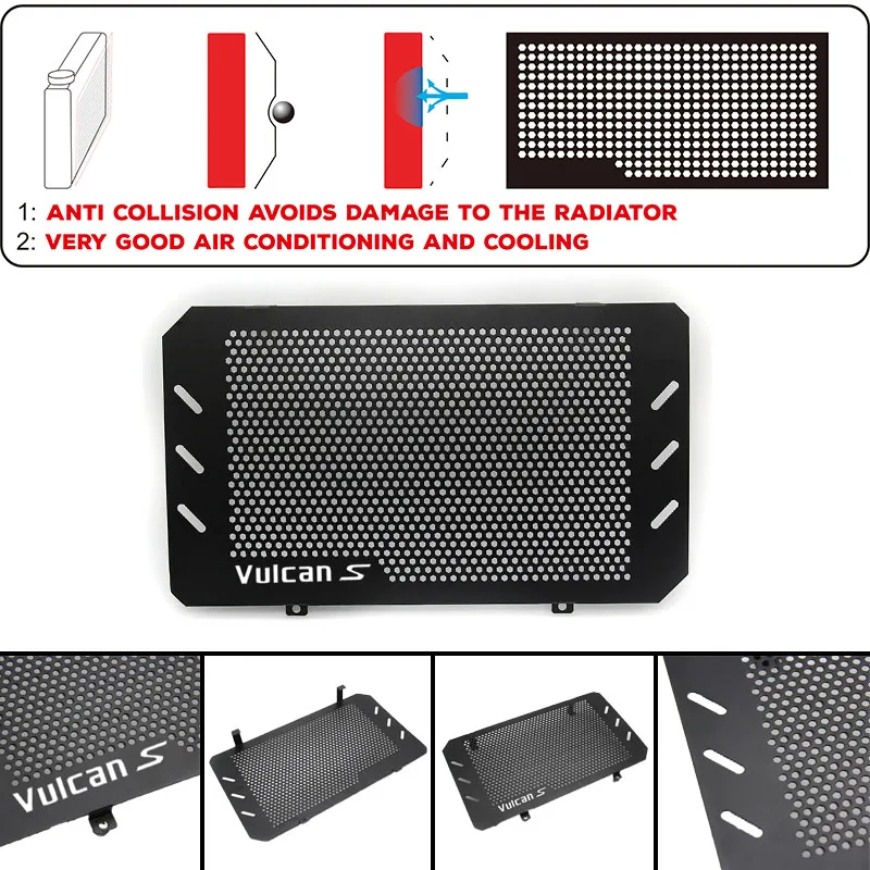 Motorcycle Radiator Side Guard Grill Grille Cover Protector for Kawasaki VULCAN S 15-17 VULCAN 650 2015 2016 2017 2018
Motorcycle Radiator Side Guard Grill Grille Cover Protector for Kawasaki VULCAN S 15-17 VULCAN 650 2015 2016 2017 2018
