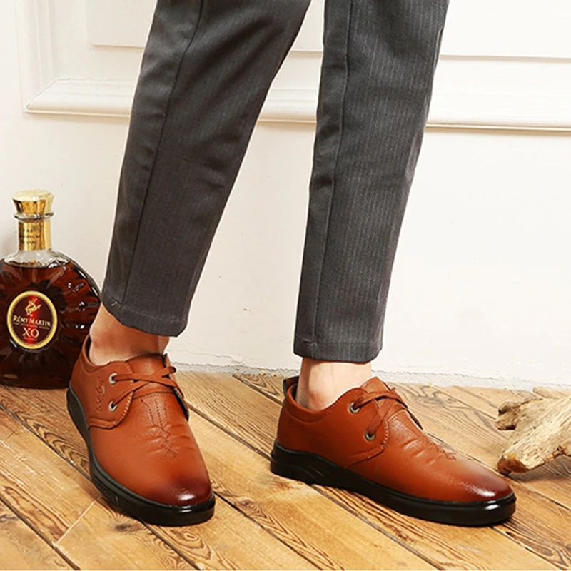 Мужская повседневная обувь Мокасины в британском стиле на плоской подошве Zapatos