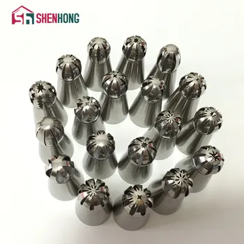 19PC / Set Russian Stainless Steel Icing Piping Nozzles Sphere Ball Shape Pastry Tips Cake Decorating Decoration Baking Tool
19PC / Set Russian Stainless Steel Icing Piping Nozzles Sphere Ball Shape Pastry Tips Cake Decorating Decoration Baking Tool