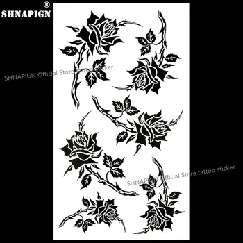 SHNAPIGNSexy Black Rose Style Temporary Tattoo Body Art Arm Flash Tattoo Stickers 17*10cm Waterproof Fake Henna Painless Sticker
SHNAPIGNSexy Black Rose Style Temporary Tattoo Body Art Arm Flash Tattoo Stickers 17*10cm Waterproof Fake Henna Painless Sticker