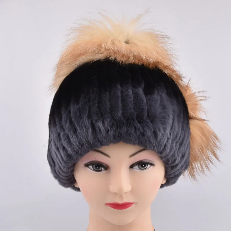 Winter women luxury rex rabbit fur Silver Fox fur hat Rex Rabbit Fur Hat Women's Knit Beanie Cap
Winter women luxury rex rabbit fur Silver Fox fur hat Rex Rabbit Fur Hat Women's Knit Beanie Cap