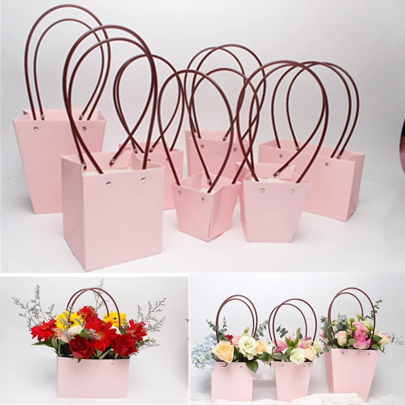 5pcs Pink Color Flower Box with Handle Waterproof Bouquet Florist Gift Packing Box Valentine's Day Rose Boxes Party Decoration
5pcs Pink Color Flower Box with Handle Waterproof Bouquet Florist Gift Packing Box Valentine's Day Rose Boxes Party Decoration