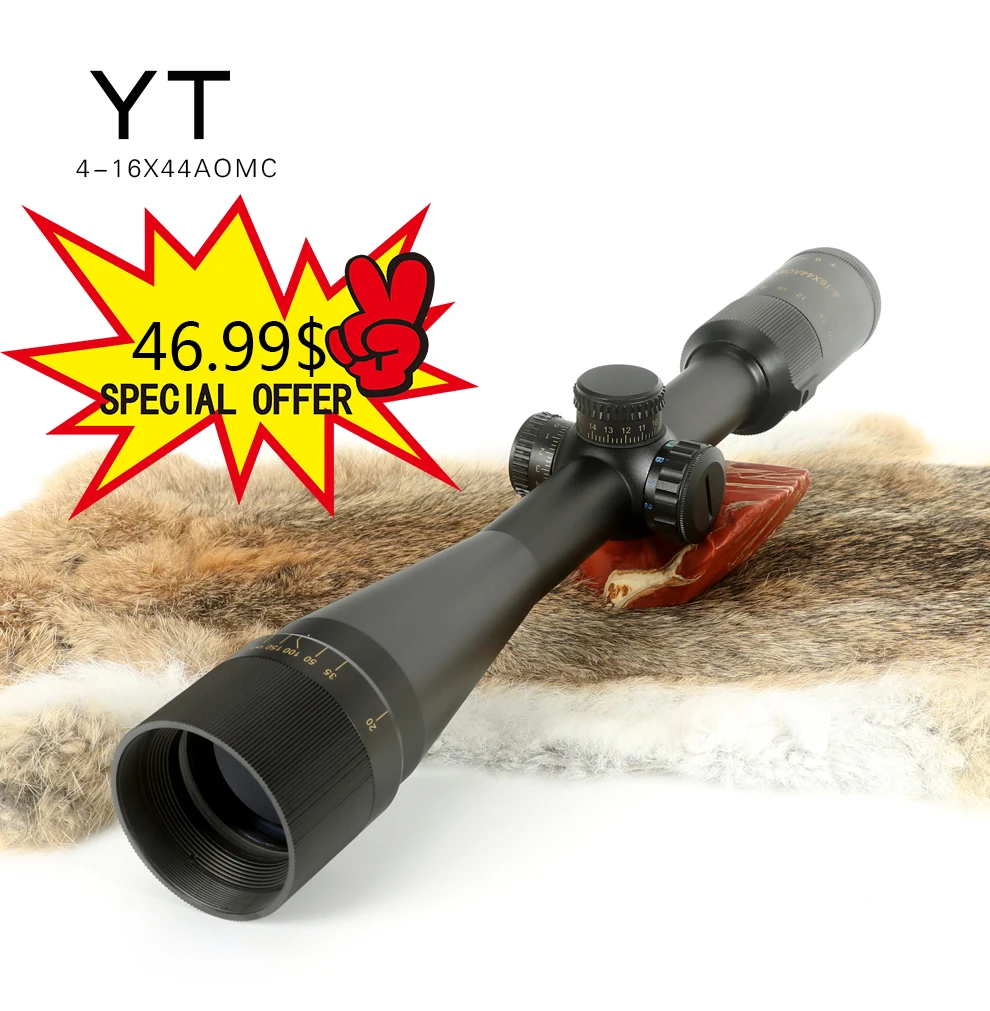Teagle YT 4-16 AOMC Hunting Air Rifle Scope Adjustable Green Red Dot Hunting Light Tactical Scope Reticle Optical Riflescope
Teagle YT 4-16 AOMC Hunting Air Rifle Scope Adjustable Green Red Dot Hunting Light Tactical Scope Reticle Optical Riflescope