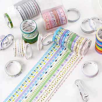 10 Pcs/box Basic Collage Washi Tape Set Adhesive Tape Diy Scrapbooking Sticker Label Masking Tape
10 Pcs/box Basic Collage Washi Tape Set Adhesive Tape Diy Scrapbooking Sticker Label Masking Tape