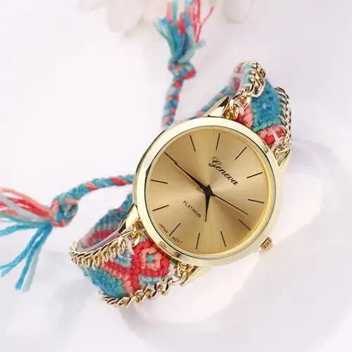 2018 Popular Brand Luxury Women's Ethnic Braided Alloy Chain Analog Quartz Bracelet Dress Wrist Watch
2018 Popular Brand Luxury Women's Ethnic Braided Alloy Chain Analog Quartz Bracelet Dress Wrist Watch