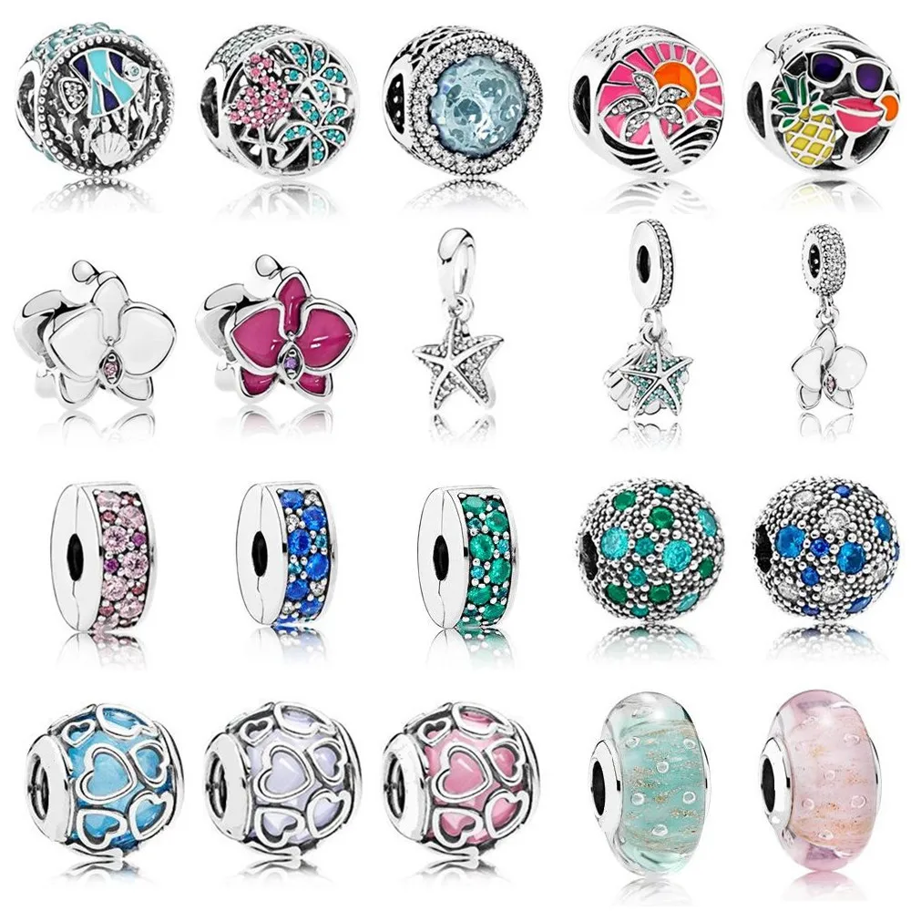 2017 Summer Colorful Enamel Charm Beads 925 Sterling Silver Clip & Dangle Bead fit for Pandora Bracelet DIY Jewelry Accessories.
2017 Summer Colorful Enamel Charm Beads 925 Sterling Silver Clip & Dangle Bead fit for Pandora Bracelet DIY Jewelry Accessories.
