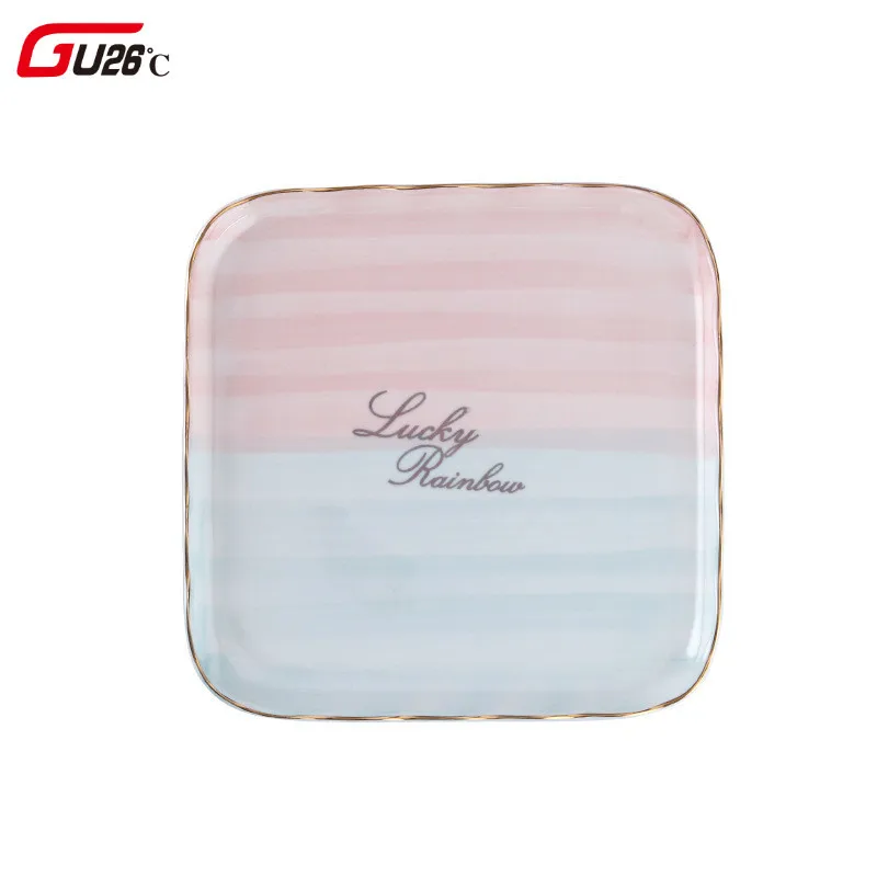 New DesignTableware Phnom Penh Rainbow Pink Blue Tableware Ceramic Dinner Plate Dish Porcelain Dessert Dinnerware Cake Plate
New DesignTableware Phnom Penh Rainbow Pink Blue Tableware Ceramic Dinner Plate Dish Porcelain Dessert Dinnerware Cake Plate