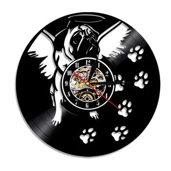 1Piece Cute Friendly Pug Dog Vinyl Clock House Art Pet Puppy Animal Led Light Living Room Wall Decor Handmade Gift For Dog Lover
1Piece Cute Friendly Pug Dog Vinyl Clock House Art Pet Puppy Animal Led Light Living Room Wall Decor Handmade Gift For Dog Lover