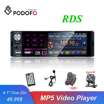 Podofo 1 din Car Radio 4" HD Touch Screen Multimedia MP5 Player Bluetooth Auto Stereo Radio FM Receiver USB and Rear View Camera
Podofo 1 din Car Radio 4" HD Touch Screen Multimedia MP5 Player Bluetooth Auto Stereo Radio FM Receiver USB and Rear View Camera
