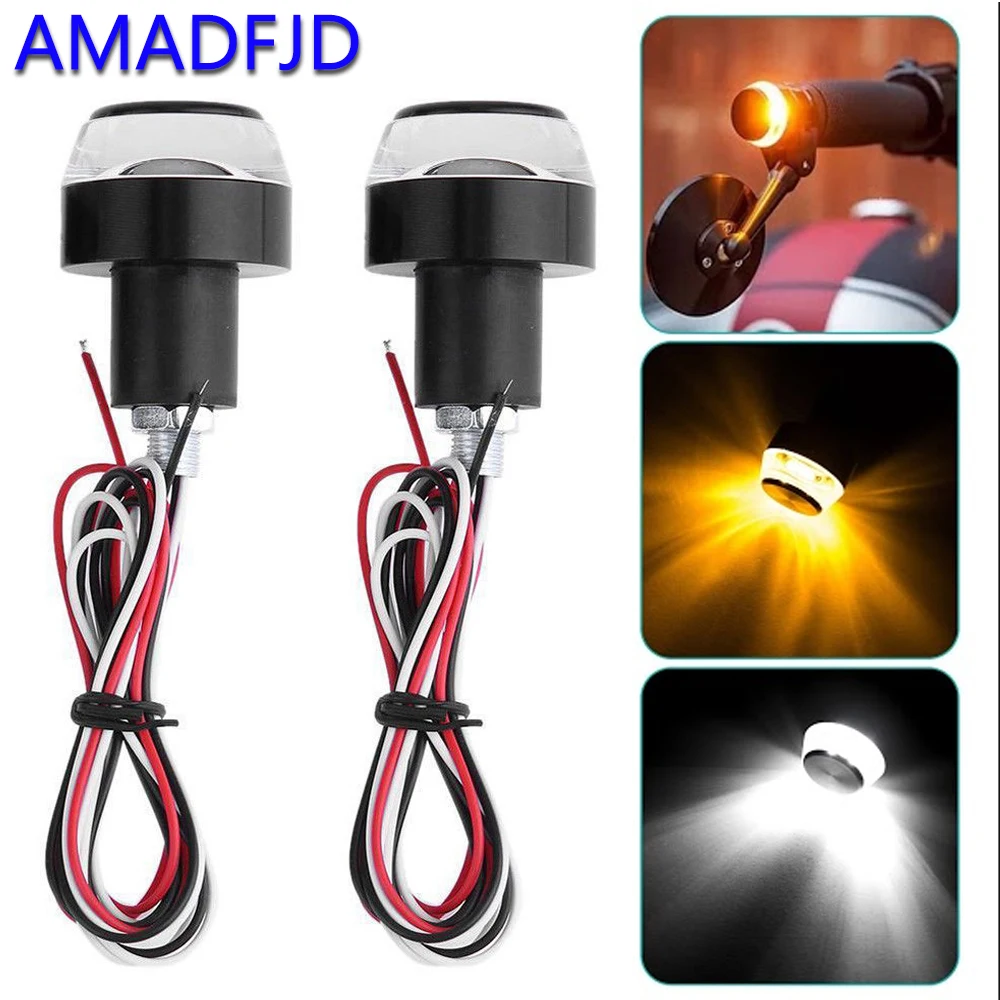 AMADFJD 2pcs 12v Motorcycle Turn Signals Indicators 22mm Handle Bar End Motorcycle Flasher Blinker Grip Plug Turn Signal Light
AMADFJD 2pcs 12v Motorcycle Turn Signals Indicators 22mm Handle Bar End Motorcycle Flasher Blinker Grip Plug Turn Signal Light