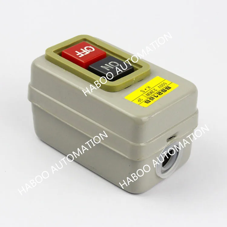 1pcs packing power push button switch electric switch BS216B switch On/Off 500V 2.2KW 3P lock push button switch Station
1pcs packing power push button switch electric switch BS216B switch On/Off 500V 2.2KW 3P lock push button switch Station