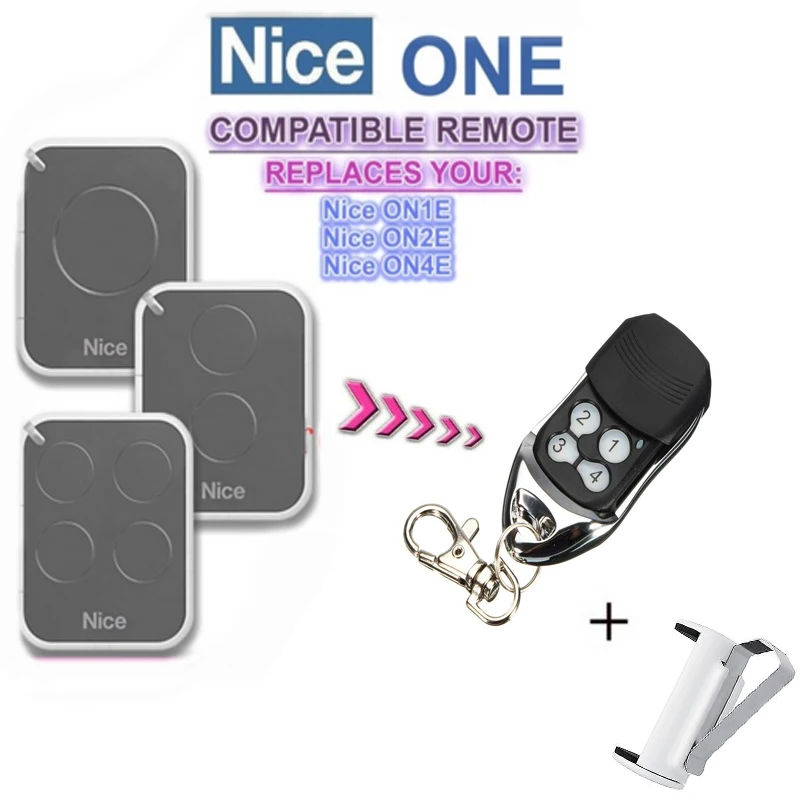 1 Piece Nice FLOR-S replacement garage door remote control 433mhz rolling code+ Wall mount +Clip
1 Piece Nice FLOR-S replacement garage door remote control 433mhz rolling code+ Wall mount +Clip