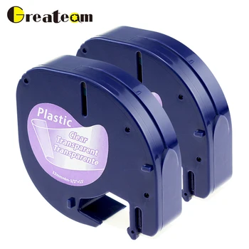 Greateam 2pcs 12267 Compatible DYMO LetraTag 16952 16951 12267 12268 Self-Adhesive Black on Clear for DYMO Label printer LT-100T
Greateam 2pcs 12267 Compatible DYMO LetraTag 16952 16951 12267 12268 Self-Adhesive Black on Clear for DYMO Label printer LT-100T
