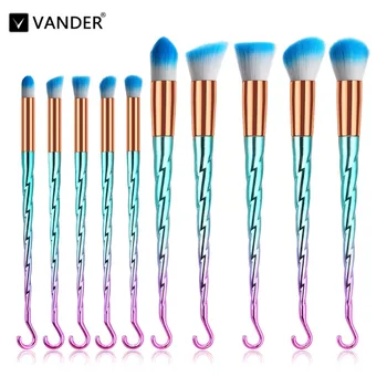 10PCS Professional Makeup Brushes Set Base Foundation Powder Eyeshadow Lip Fan Kits Gradient color make-up brush set Kabuki
10PCS Professional Makeup Brushes Set Base Foundation Powder Eyeshadow Lip Fan Kits Gradient color make-up brush set Kabuki