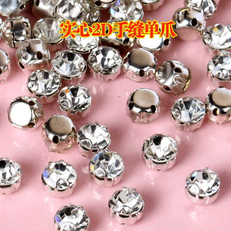 SS16-SS50 2D Anti scratch Crystal glass loose rhinestone,sew on rhinestones with two claw
SS16-SS50 2D Anti scratch Crystal glass loose rhinestone,sew on rhinestones with two claw
