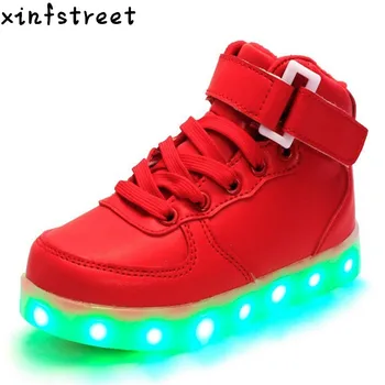 Led Shoes Kids Luminous Sneakers USB Charging Girls Boys Light Up Shoes Hight Top Children Shoes With light Size 25-37
Led Shoes Kids Luminous Sneakers USB Charging Girls Boys Light Up Shoes Hight Top Children Shoes With light Size 25-37