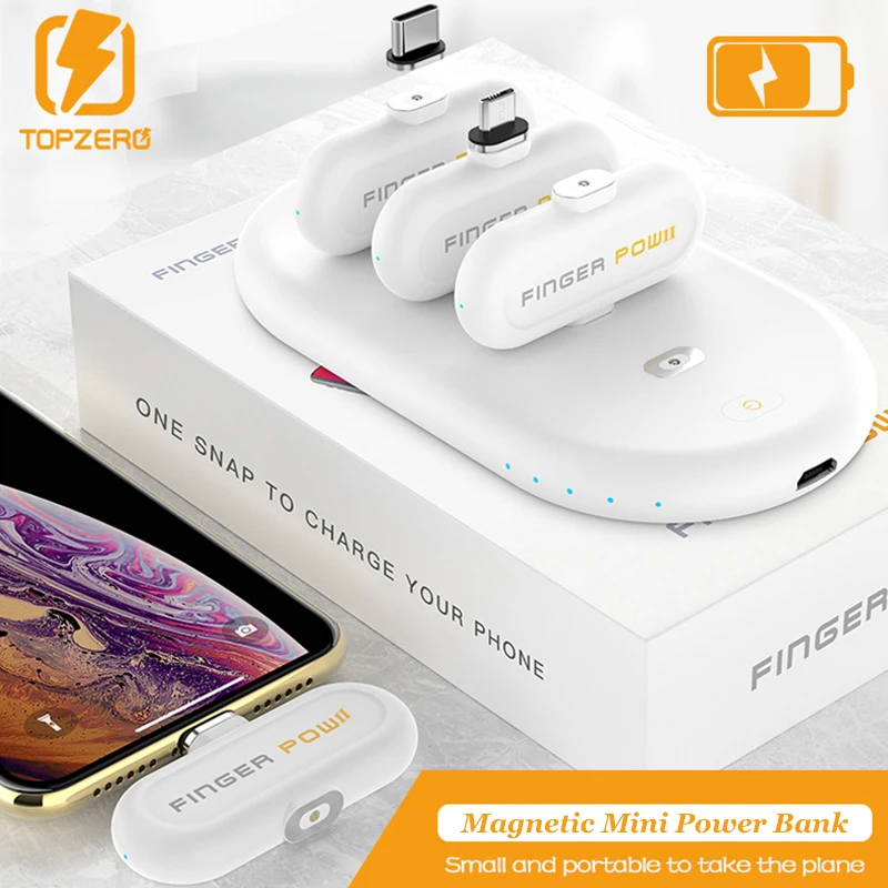 Fingerpow Wireless Mini Power Bank For iPhone/Android/TypeC Magnetic USB Cable External Battery 18650 Powerbank Portable Charger
Fingerpow Wireless Mini Power Bank For iPhone/Android/TypeC Magnetic USB Cable External Battery 18650 Powerbank Portable Charger