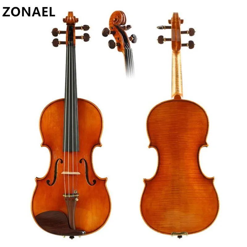 ZONAEL 4/4 Violin Handmade oil Paint Adult Instrument Musical Ebony Maple Spruce Environmental Protection Paint v009
ZONAEL 4/4 Violin Handmade oil Paint Adult Instrument Musical Ebony Maple Spruce Environmental Protection Paint v009