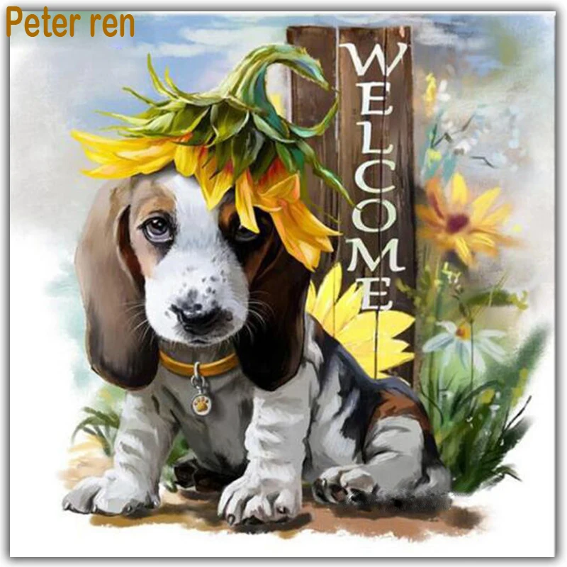 Peter ren Diamond painting cross stitch Craft animal Full round\square diamond mosaic embroidery home decor"Puppy Sunflower Ha
Peter ren Diamond painting cross stitch Craft animal Full round\square diamond mosaic embroidery home decor"Puppy Sunflower Ha