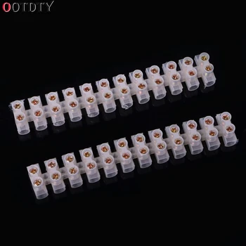2 Pcs 380V 20A 30A Dual Row 12 Positions Screw Terminal Electric Barrier Strip Block Terminal Blocks
2 Pcs 380V 20A 30A Dual Row 12 Positions Screw Terminal Electric Barrier Strip Block Terminal Blocks