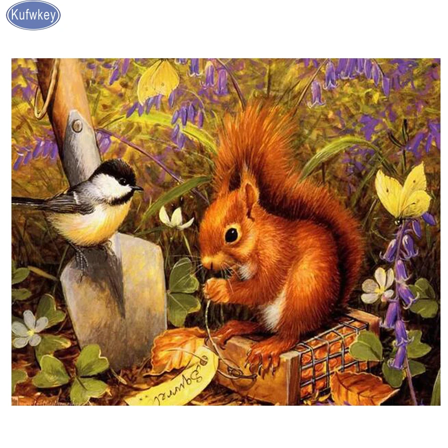 Full Square drill 5D DIY Diamond Painting Cross Stitch"squirrel"Animal diamond Embroidery handmade painting Mosaic home Decor
Full Square drill 5D DIY Diamond Painting Cross Stitch"squirrel"Animal diamond Embroidery handmade painting Mosaic home Decor