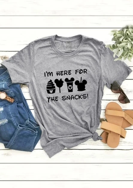 I'm Here For The Snacks Mouse T-Shirt funny cool tshirt Women casual basic grey t shirt short sleeve o-neck tees tops
I'm Here For The Snacks Mouse T-Shirt funny cool tshirt Women casual basic grey t shirt short sleeve o-neck tees tops