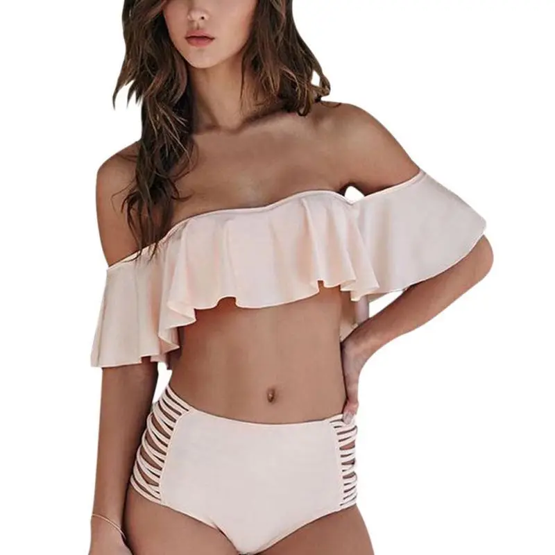 Women Bikini Swinsuit Sexy Bikini Set Solid Beach Bathing Suits High Waist Swimsuit
Women Bikini Swinsuit Sexy Bikini Set Solid Beach Bathing Suits High Waist Swimsuit