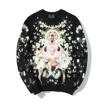 DUYOU Men Virgin Mary Printed Pullover Hoodies Sweatshirts Men Women Hip Hop Streetwear Fashion Casual Cotton Hoodie Tops
DUYOU Men Virgin Mary Printed Pullover Hoodies Sweatshirts Men Women Hip Hop Streetwear Fashion Casual Cotton Hoodie Tops
