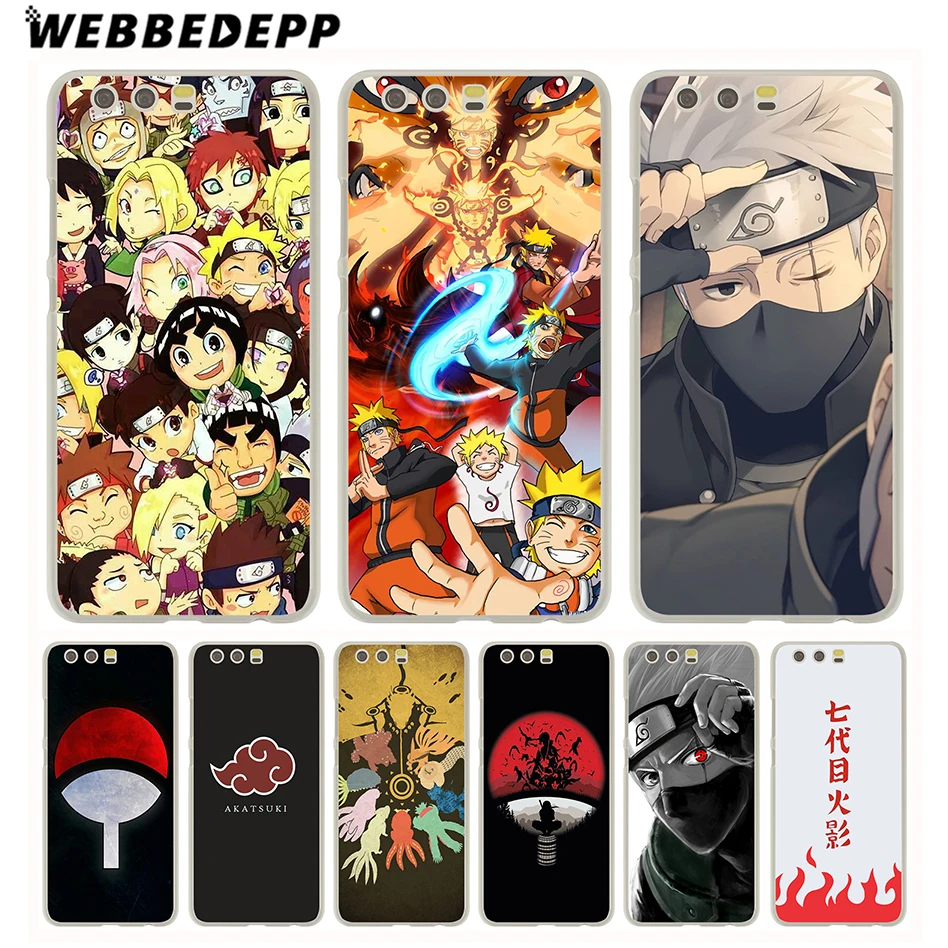 

WEBBEDEPP Naruto Phone Case for Huawei P30 P20 Pro P smart 2019 Y7 Y9 2019 P10 P9 Lite 2016/2017 P8 Lite 2015/2017 Cover