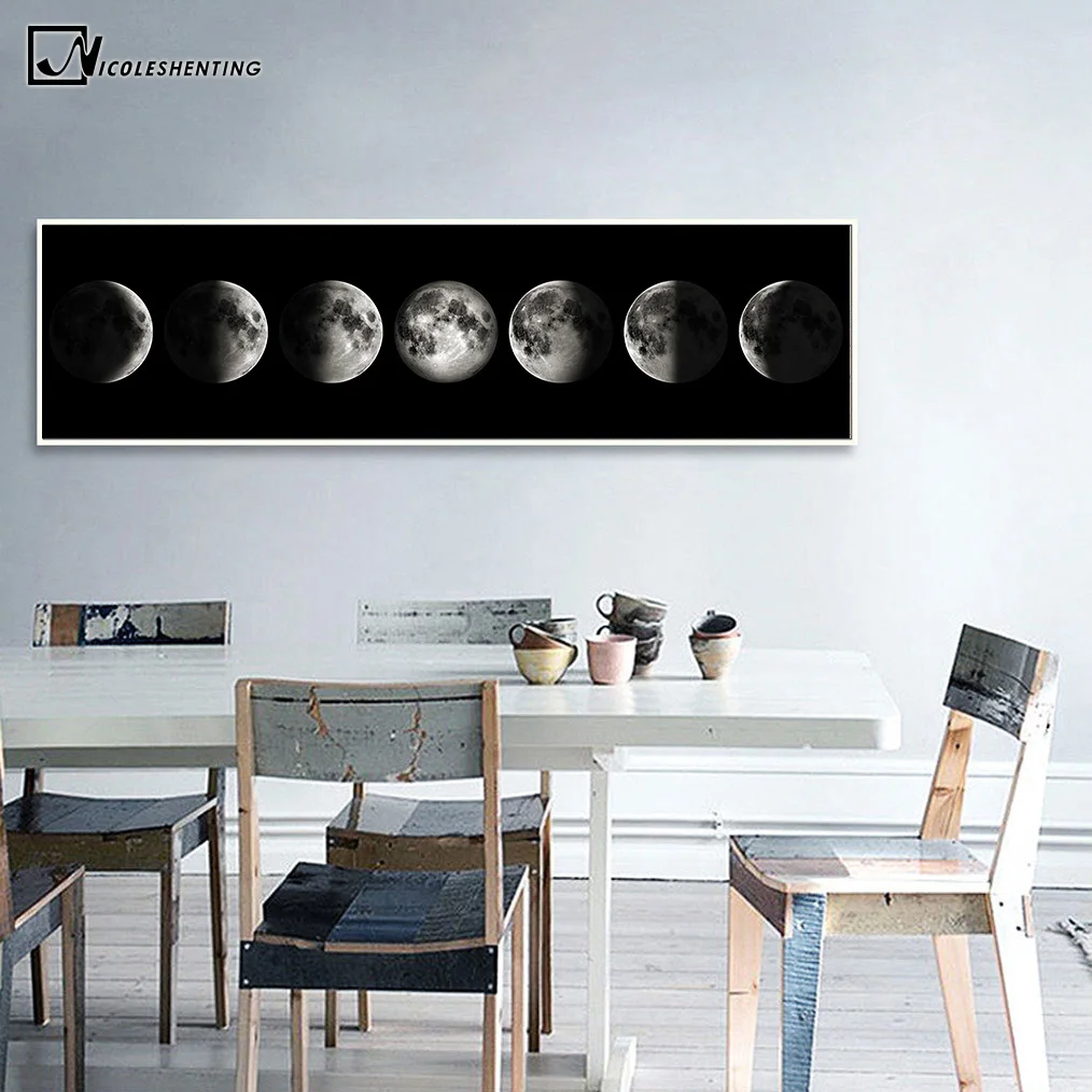 Eclipse of The Moon Canvas Poster Minimalist Art Painting Universe Wall Picture Long Banner Print Living Room Bedroom Decoration
Eclipse of The Moon Canvas Poster Minimalist Art Painting Universe Wall Picture Long Banner Print Living Room Bedroom Decoration