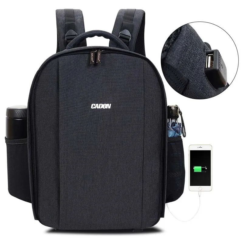 Caden Waterproof DSLR Video Camera Backpack Shoulders Bag Laptop Tripod Travel Daypack w/ Rain Cover for Nikon Canon Sony D10
Caden Waterproof DSLR Video Camera Backpack Shoulders Bag Laptop Tripod Travel Daypack w/ Rain Cover for Nikon Canon Sony D10