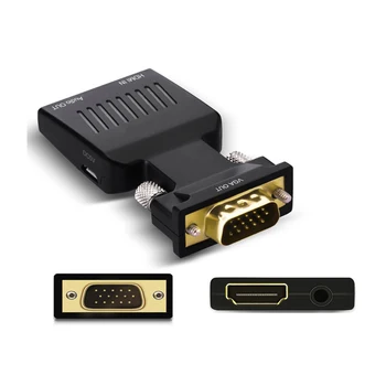 VGA TO HDMI Adapter Supply VGA Revolution HDMI Mother HD Converter with Audio Power Cable for PC Laptop Computer
VGA TO HDMI Adapter Supply VGA Revolution HDMI Mother HD Converter with Audio Power Cable for PC Laptop Computer