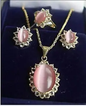 FREE SHIPPINGBeautiful Women's Jewelry pink opal ring earrings necklace set (A0425)
FREE SHIPPINGBeautiful Women's Jewelry pink opal ring earrings necklace set (A0425)