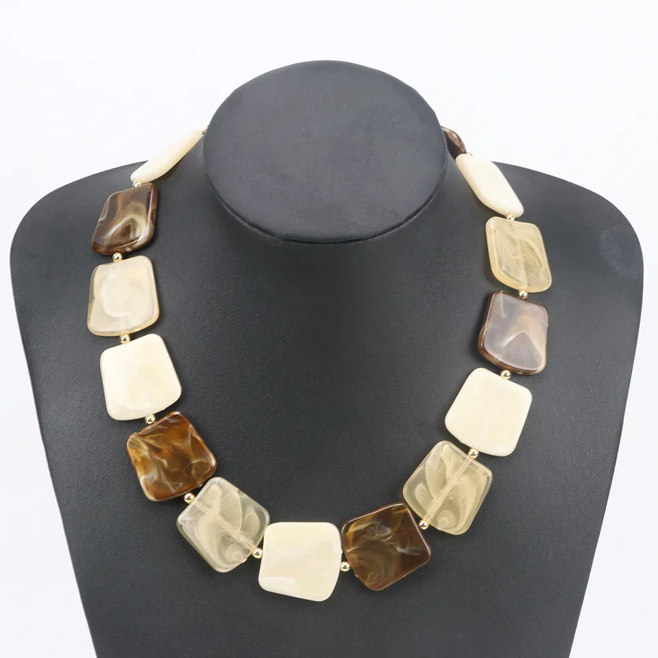 Fashion Acrylic Short Necklace Women Statement Handmade Geometric Colorful Necklaces Gifts For Jewelry
Fashion Acrylic Short Necklace Women Statement Handmade Geometric Colorful Necklaces Gifts For Jewelry