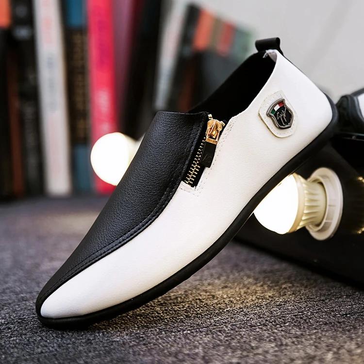 Spring Leather Fashion Men's Casual Shoes British Style Slip-on Male Casual Shoes Mixed Colors Mens Casual Sneakers
Spring Leather Fashion Men's Casual Shoes British Style Slip-on Male Casual Shoes Mixed Colors Mens Casual Sneakers