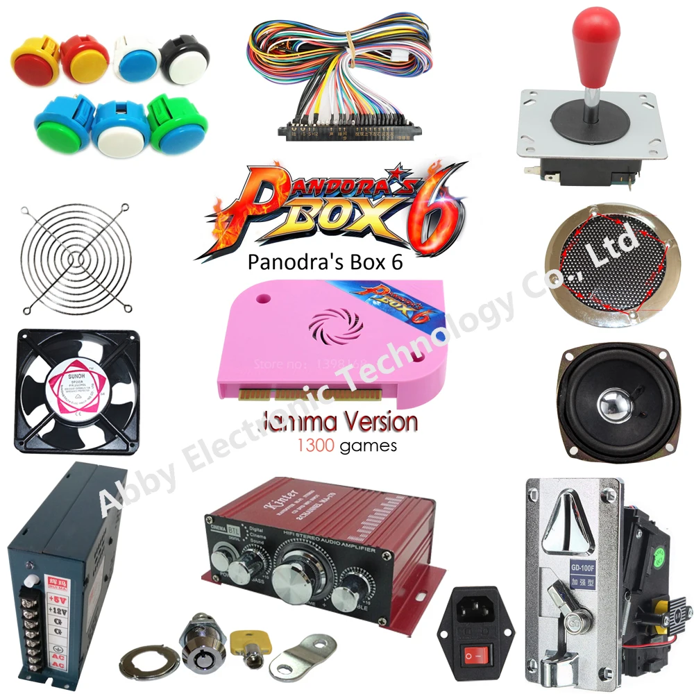 Pandora Box 6 hd Jamma Mutli plateau de jeu bricolage Aracad Kit monnayeur puissance fil de Jamma harnais Aracde Joystick bouton
Pandora Box 6 hd Jamma Mutli plateau de jeu bricolage Aracad Kit monnayeur puissance fil de Jamma harnais Aracde Joystick bouton