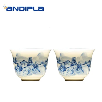 2PCS/Lot 75ml Chinese Style Teacup Hand Painted Landscape Pattern Teaware Office Master Small Cha Bowls Tea Cups Drinkware Gifts
2PCS/Lot 75ml Chinese Style Teacup Hand Painted Landscape Pattern Teaware Office Master Small Cha Bowls Tea Cups Drinkware Gifts
