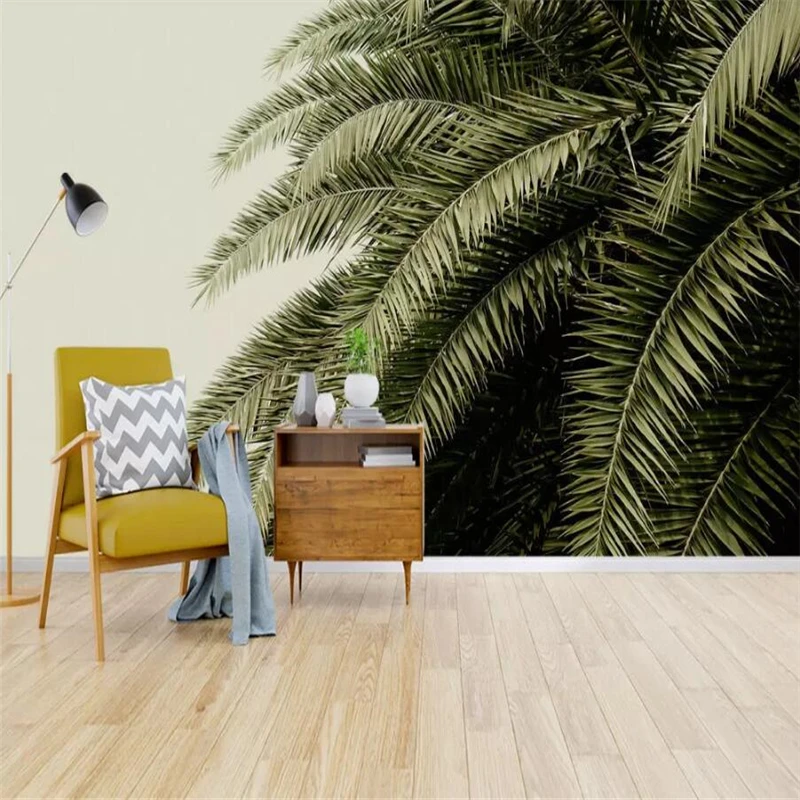 Nordic modern simple style of tropical plants palm leaves background wall painting decorative painting 
Nordic modern simple style of tropical plants palm leaves background wall painting decorative painting