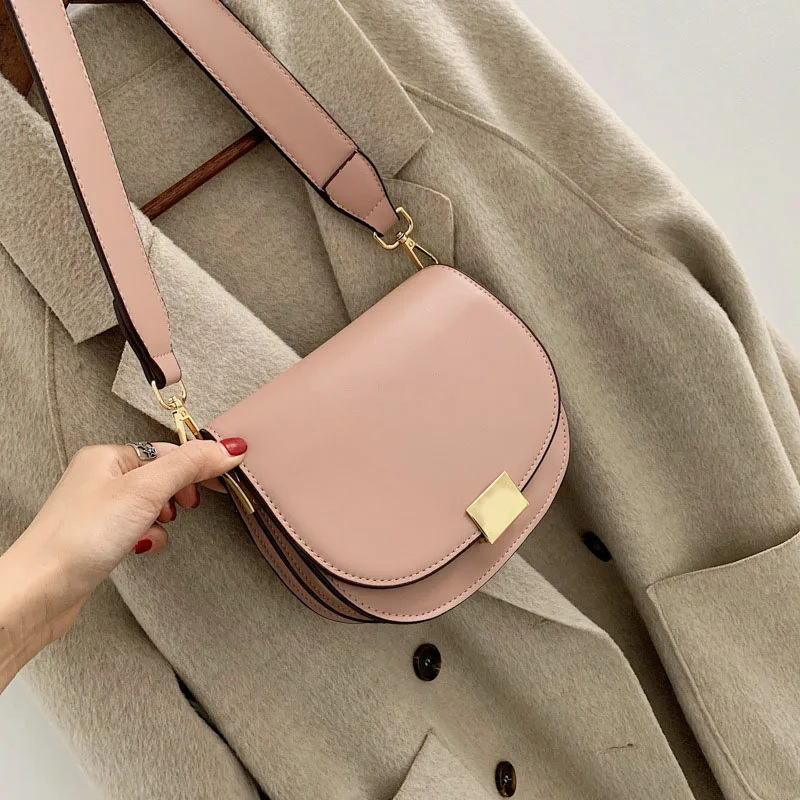 Solid Color Saddle Bags For Women 2019 Leather Crossbody Bags Female Shoulder Messenger Bag Lady Small Purses and Handbags
Solid Color Saddle Bags For Women 2019 Leather Crossbody Bags Female Shoulder Messenger Bag Lady Small Purses and Handbags