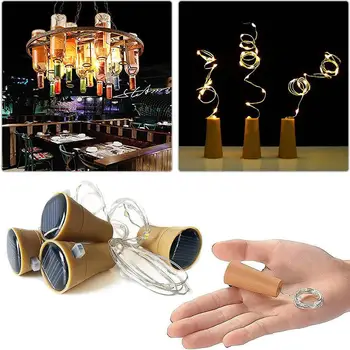8LED/10LED Solar Powered Wine Bottle Cork Shape Night Lights Fairy Lamp String Light
8LED/10LED Solar Powered Wine Bottle Cork Shape Night Lights Fairy Lamp String Light