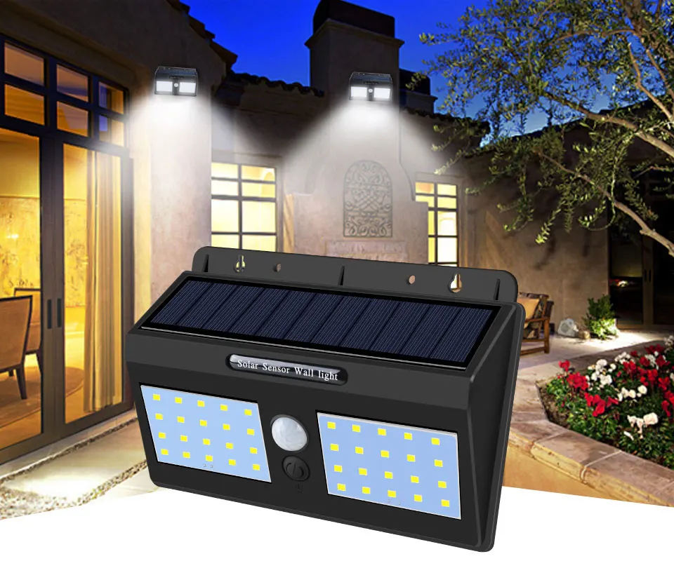 LED Solar Power Garden Light Outdoor PIR Motion Sensor Solar Wall Light (1)