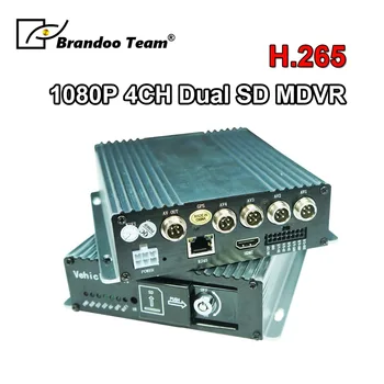 4CH 1080P MDVR Dual SD card Mobile DVR H.265 SD Car DVR For Vehicle Bus Taxi Truck Used Support 4G and GPS
4CH 1080P MDVR Dual SD card Mobile DVR H.265 SD Car DVR For Vehicle Bus Taxi Truck Used Support 4G and GPS