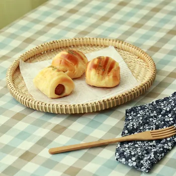 Handmade Bamboo Weaving Wicker Round Plate Container For Food Bread Fruit Snack Sushi Platter Vintage Rattan Organizer Kitchen
Handmade Bamboo Weaving Wicker Round Plate Container For Food Bread Fruit Snack Sushi Platter Vintage Rattan Organizer Kitchen