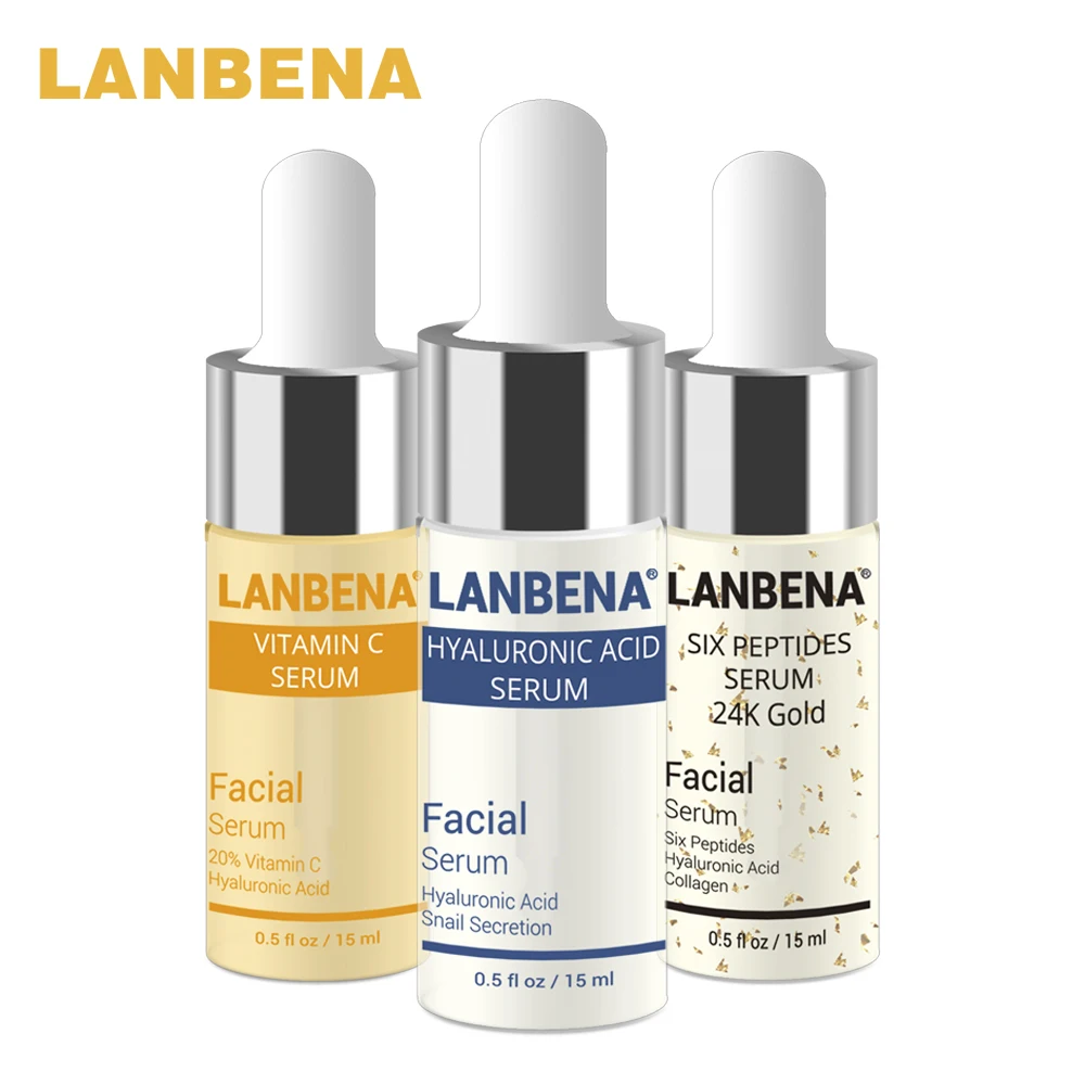 LANBENA Vitamin C Serum+Hyaluronic Acid Serum+Six Peptides Serum 24K Gold Anti-Aging Moisturizing Skin Care Whitening Brighten
LANBENA Vitamin C Serum+Hyaluronic Acid Serum+Six Peptides Serum 24K Gold Anti-Aging Moisturizing Skin Care Whitening Brighten