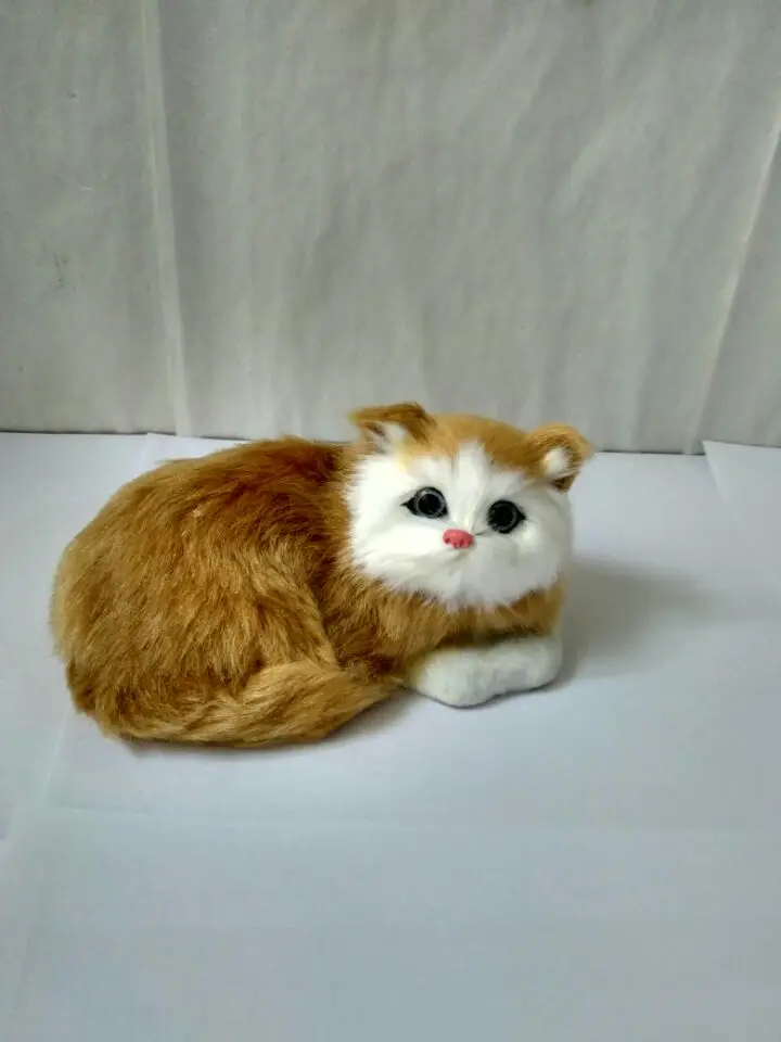 Маленькая модель желтого кота из полиэтилена и пуха, лежащая кукла-кошка, около 13x10x7 см, 2842
Маленькая модель желтого кота из полиэтилена и пуха, лежащая кукла-кошка, около 13x10x7 см, 2842