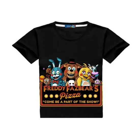 Retail! FNaF cartoon children's Clothes short Sleeve T-shirt For boys Five Night At Freddy girls Fashion baby tops t shirt tee
Retail! FNaF cartoon children's Clothes short Sleeve T-shirt For boys Five Night At Freddy girls Fashion baby tops t shirt tee
