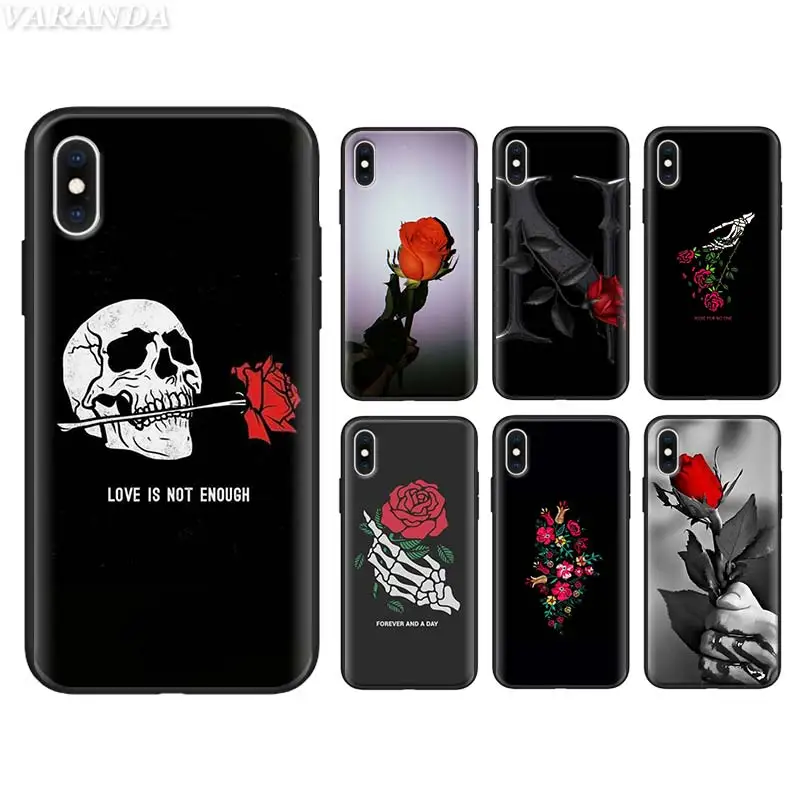 Black Silicone Case for iPhone X Xs XR 7 8 Plus 6 6s Plus 5S SE XS MAX Black Soft case Flowers Sad Boy Rose TPU Cover Coque
Black Silicone Case for iPhone X Xs XR 7 8 Plus 6 6s Plus 5S SE XS MAX Black Soft case Flowers Sad Boy Rose TPU Cover Coque